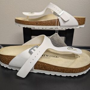 NIB Birkenstock Gizeh Thong Sandals – White – Women’s Size 39 (US 8-8.5)